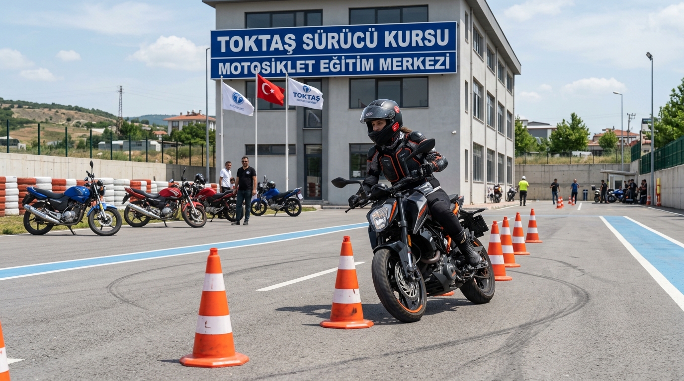 Toktaş Motosiklet Slalom Eğitimi